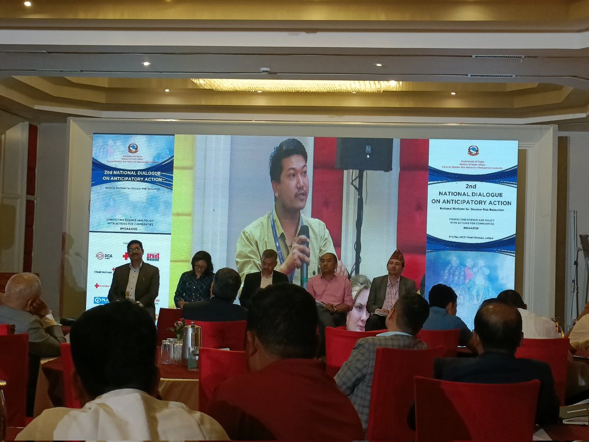 @people_in_need Nepal's SRSP Lead highlighted the need for collaboration between DRR policy makers, Social Protection Policy makers and the actual implementers along with integration between DRRM Response System and Social Protection System
#NDAA2023 #inclusion #SRSP
