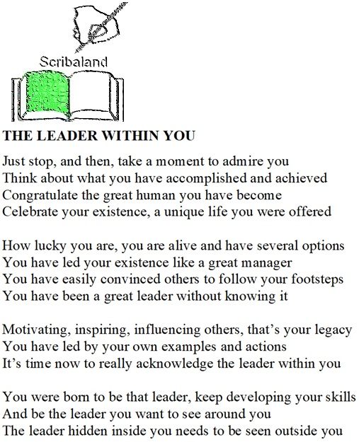 scribaland's tweet photo. #Scribaland THE LEADER WITHIN YOU
Meet the leader hidden inside you!#liseuse #liseuses #litteraire #litterature #livre #livres #livreaudio #livresaudios #livreelectronique #livreselectroniques #lycee #lycees #loisir #loisirs #lucarne #lyrique #lyriques #maitre #maitres #maitresse https://t.co/gsBoZVQynm