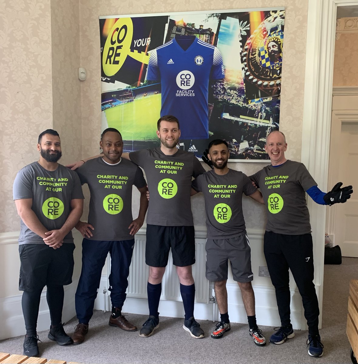 CoreFacility's tweet photo. 💪 They’ve had a light training session this morning, motivational team speeches are done, and now the Core team are ready to take on the competition at today's Calder Footy Cup hosted by @happydays_org.  Good luck boys! ⚽️

#coreteam #charityfootballmatch #charity https://t.co/i2SzioqFZr