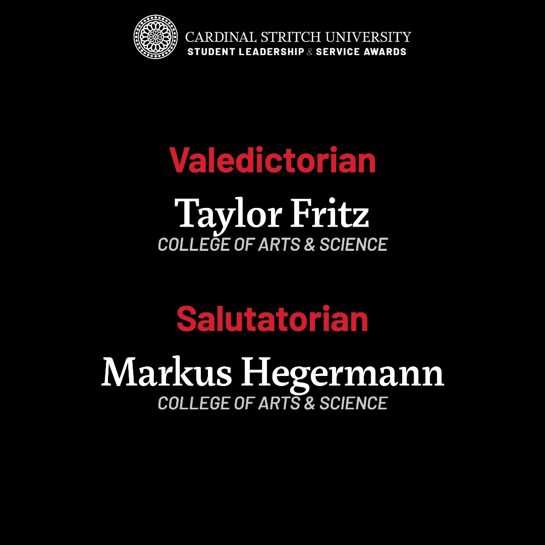 Stritch students have been recognized for their outstanding academic achievement. The Stritch family celebrates your success with you!