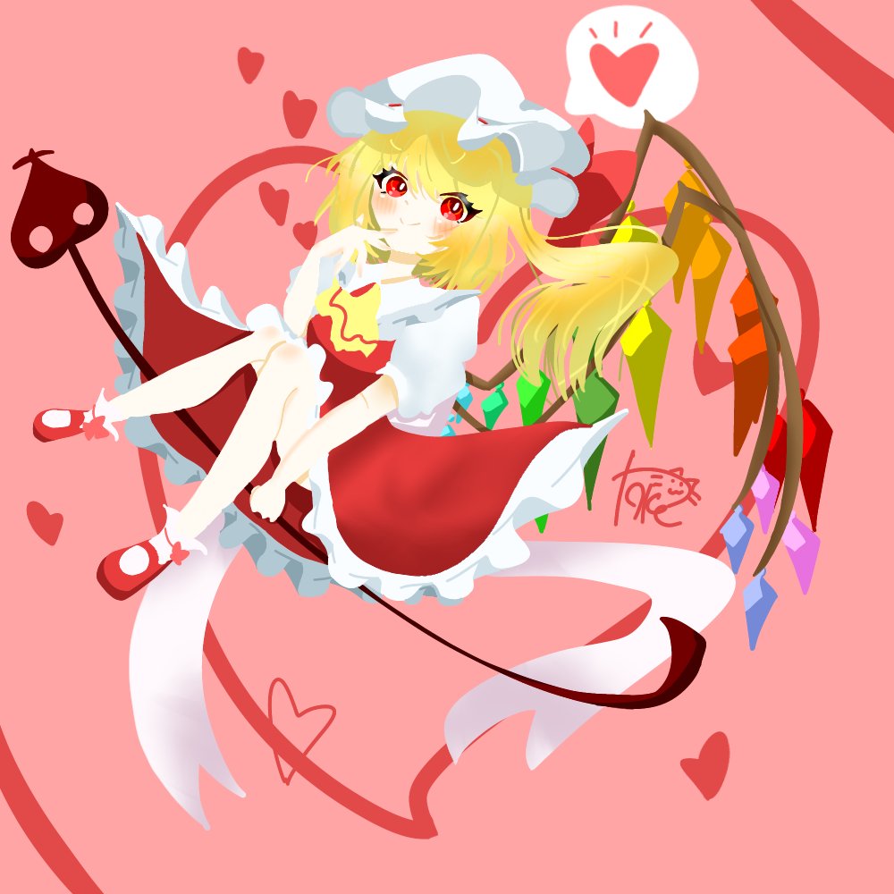ramuneko__'s tweet photo. いっいぇぇぇぇいいいフランドールぅぅぅ！

 #フランドール・スカーレット  #東方Project  #イラスト #線画なし  #フラン https://t.co/qnLagmY65u