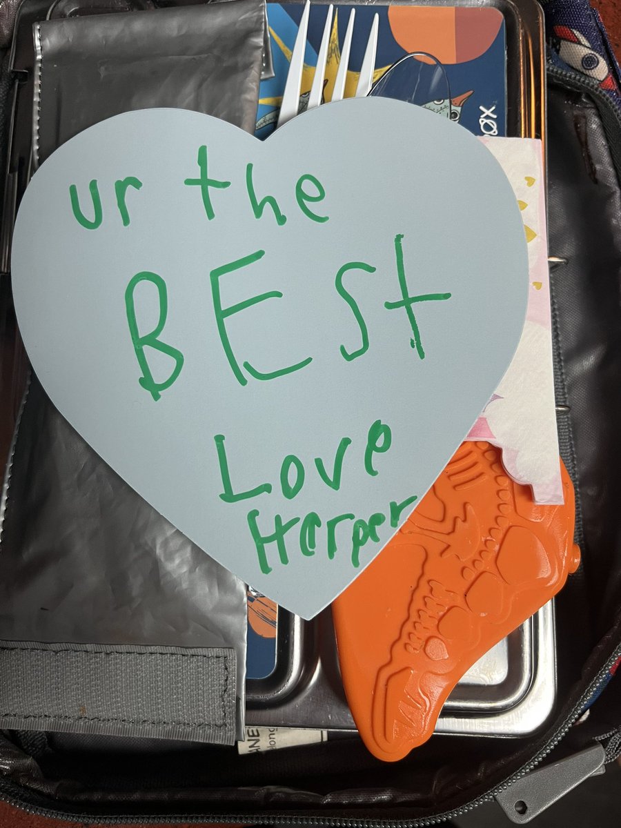 My daughter helped me pack lunch for her little brother today. He’s going to be delighted.