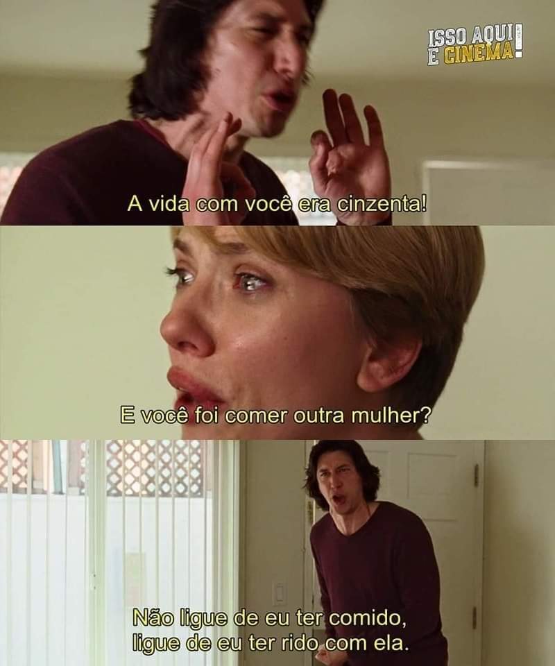 toda vez que eu vejo essa cena eu penso que eu não ironicamente me incomodaria mais dele ter rido com ela