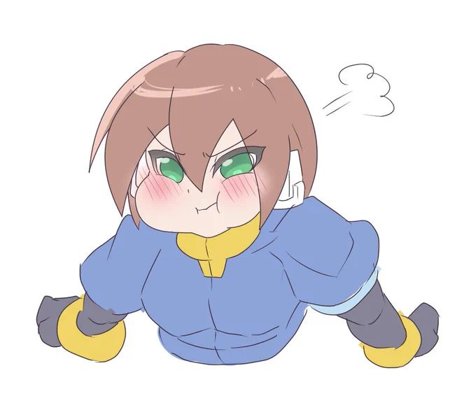 らくがき  怒るエールちゃん