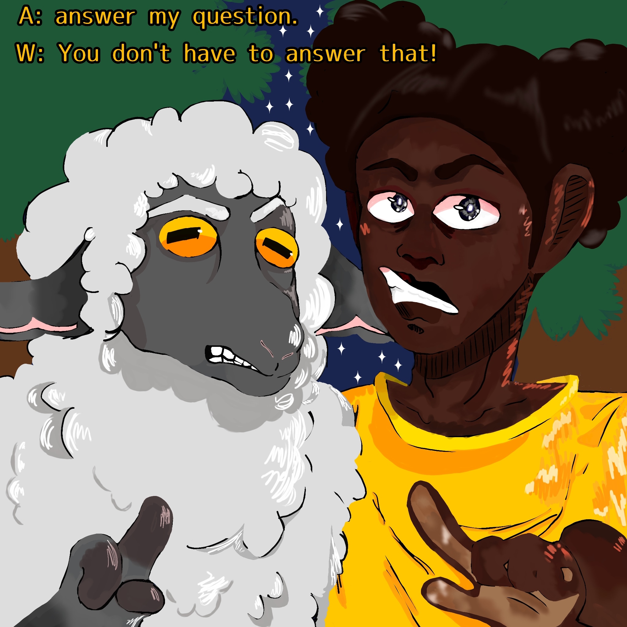 BlackGeekyGirl (DM FOR COMMISSION) on X: Swap AU of Amanda The Adventurer  (A swap version of this game CAN work, just…WHY WHITEWASH AMANDA AND  WOOLY??)  / X