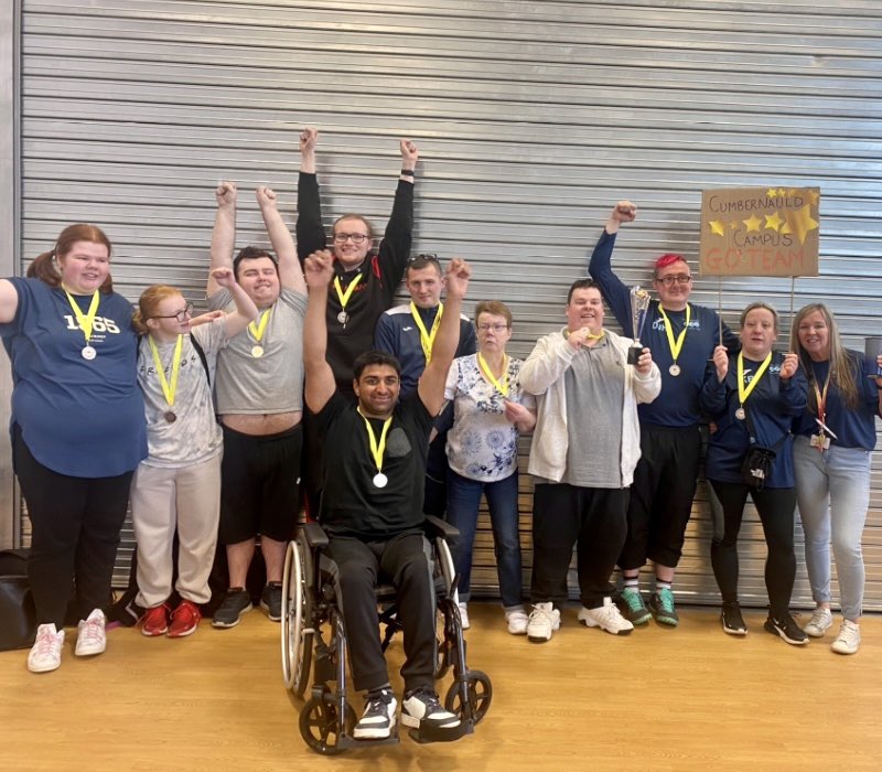 NCLStudentVoice's tweet photo. Well done to our NCL boccia players on coming second today at Ayrshire college competition, you displayed great sportsmanship and enthusiasm and you definitely have the loudest cheer 🎉⭐️🏆👏🏼💫🫶🏼 Thanks to @AyrshireColl and @SDS_sport for having us 😊 https://t.co/gv302WVypG