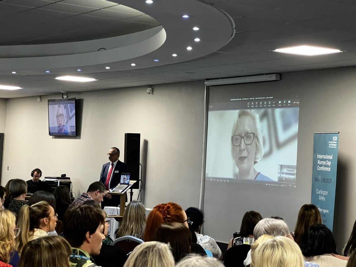 Fantastic to have Ruth May @CNOEngland talk to <a href="/CDDFTNHS/">County Durham and Darlington NHS Foundation Trust</a> nurses today #IND2023 #ProudNurse