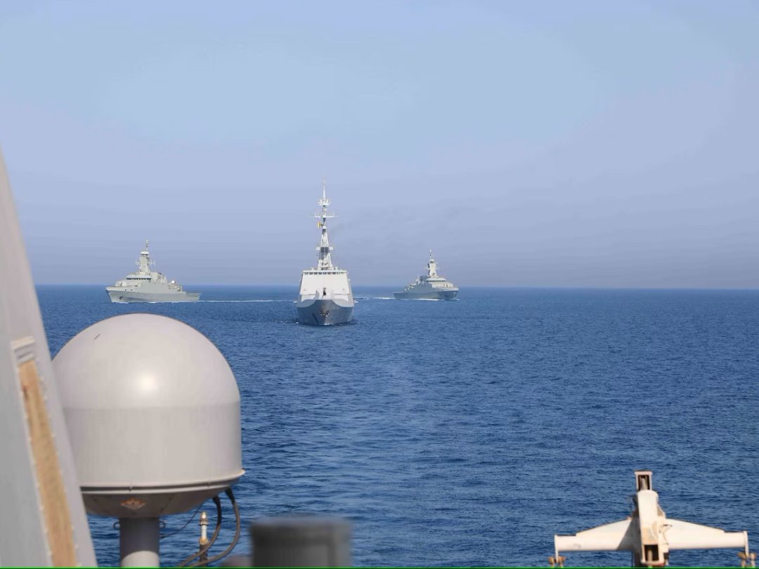 ShephardNews's tweet photo. Oman-led naval exercise with France, UK, US concludes https://t.co/jVrCtJC2oS #GulfDefence https://t.co/yR6E87urCH