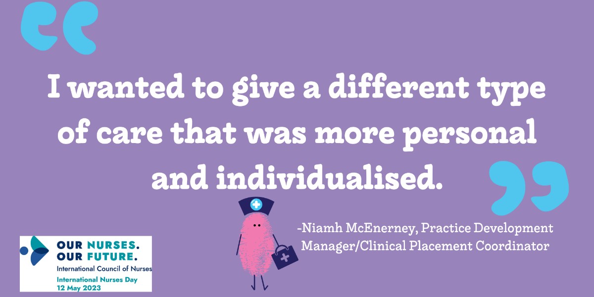 Happy #InternationalNursesDay. Today, we want to share this inspiring quote from Niamh, one of our amazing clinical team members at LauraLynn 💙 Thank you to all nurses around the world who go above and beyond every day for those in their care.