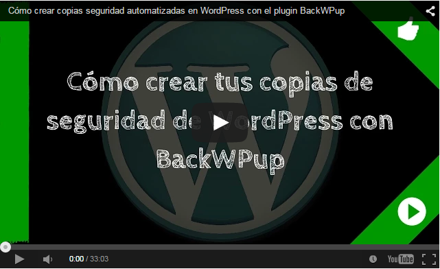 acidaliacloth's tweet photo. ¿Haces backups de tu #WordPress? ¿Los automatizas? Haz tu copia de seguridad de WP con #BackWPup paso a paso https://t.co/LaPHYtLv9o https://t.co/WeyVSod2zb
