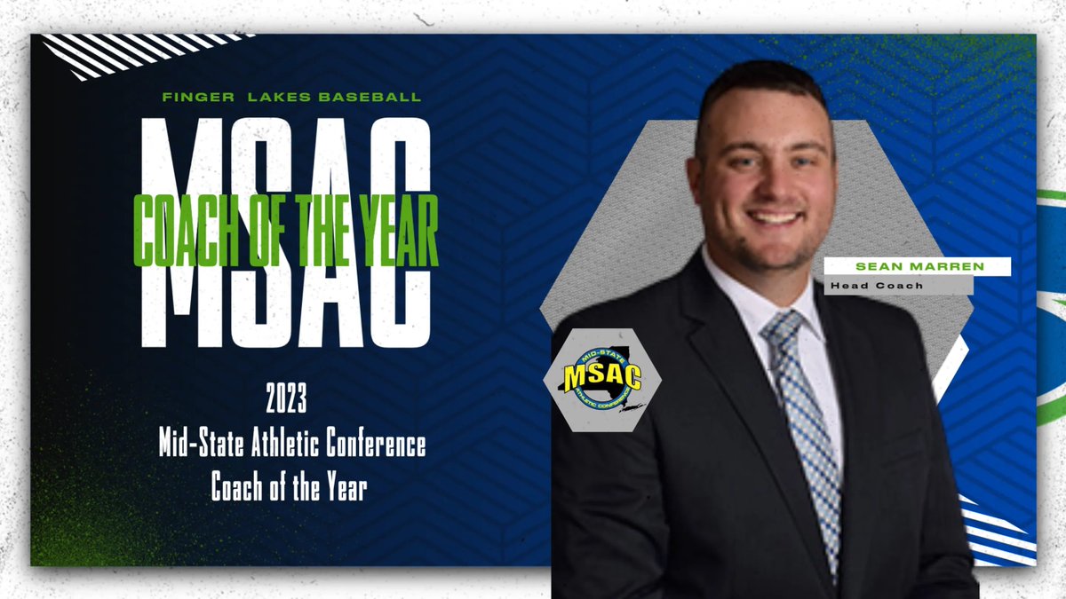 ❗️ MSAC Coach of the Year ❗️ 

Congratulations to baseball head coach Sean Marren on being named the Mid-State Athletic Conference Coach of the Year!

#LakerPride