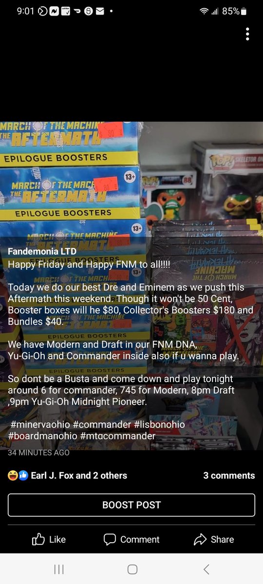 fandemoniagames's tweet image. #gamestore #cardstore #MTG #MTGAftermath #allianceohio