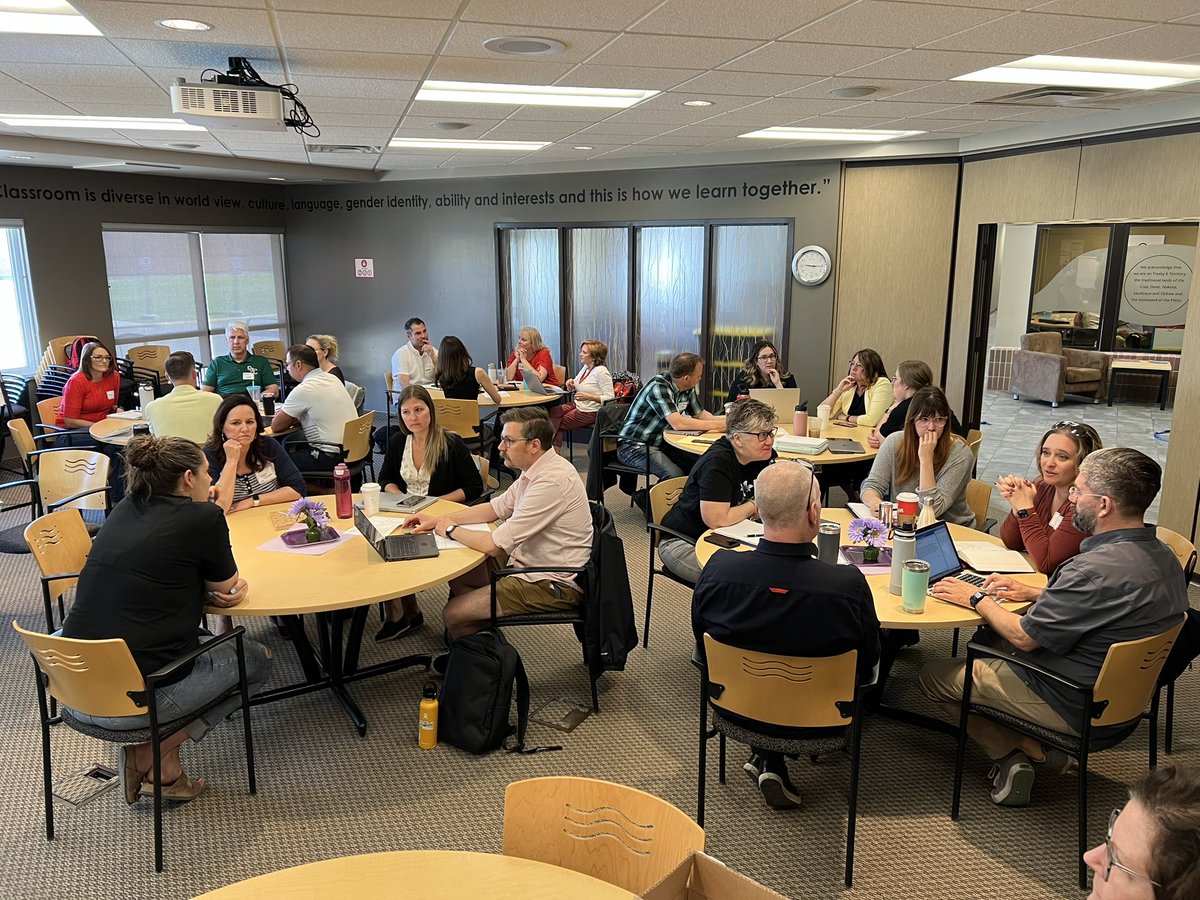 Had a great day co-facilitating with <a href="/van_hesteren/">Sherry Van Hesteren</a> building a teacher wellness matrix for PSSD teachers and administrators. #pssdprideandjoy