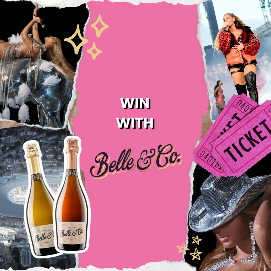 BelleCoBubbly's tweet photo. 🍾🐝 #GIVEAWAY! 🐝🍾

Beyoncé fans, get in formation! We're giving away 2 tickets for the Renaissance World Tour on June 4th at Tottenham Hotspur New Stadium in London, PLUS 2 bottles of Belle &amp; Co.! 🎤🥂

To enter:
👉 Follow us
👉 Like &amp; RT this tweet

#Win #RenaissanceTour

1/2 https://t.co/mZvaw9etyz