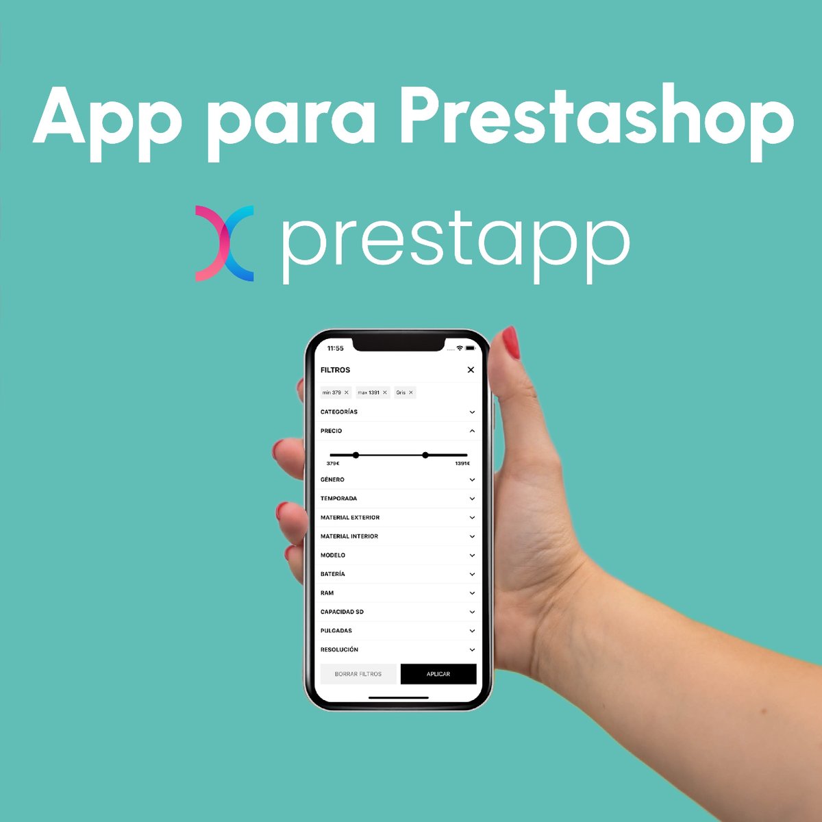 Galvintec's tweet image. ¿Quieres llevar tu tienda en línea al siguiente nivel? ¡Con Prestapp, puedes tener tu propia aplicación móvil en iOS y Android en pocos minutos! 📲💻🚀

#Diseñoydesarrolloweb #DesarrolloApp #desarrollodeaplicaciones #PrestApp