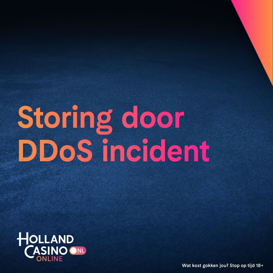 Storing Holland Casino Online door DDoS Incident. Blijf op de hoogte via: nieuws.hollandcasino.nl/storing-hollan…