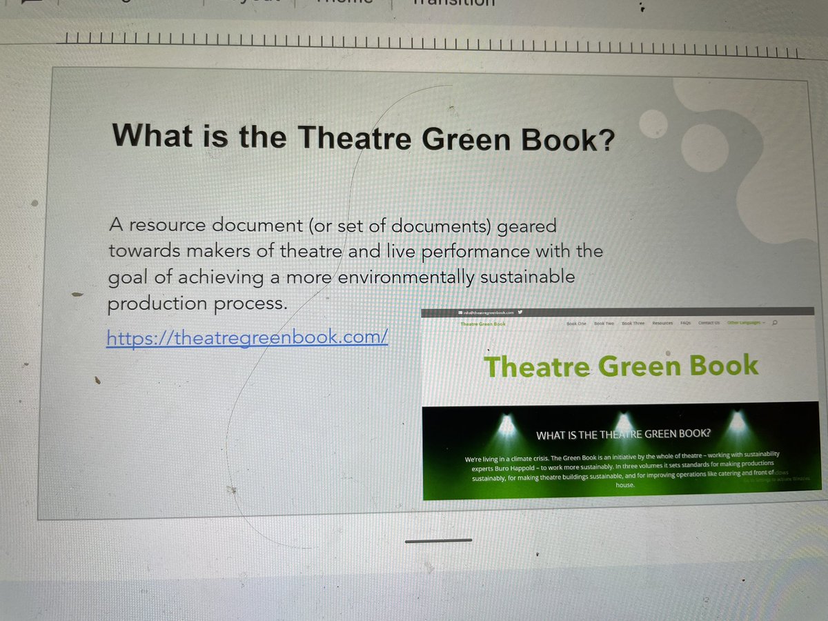 Thank you to the wonderful <a href="/GeorgeSoave21/">George William Soave (he/him)</a> for running <a href="/theatregreenbk/">theatregreenbook</a> carbon literacy training with our fundraising team today we are now fully equipped to support theatres and live performances to achieve more environmentally sustainable production processes.