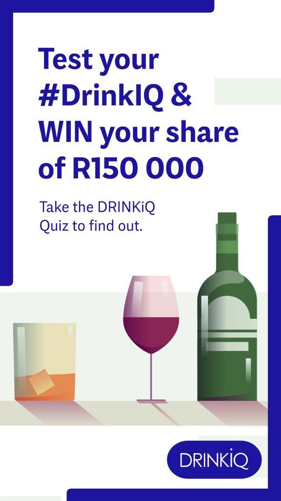 Ferg_Face_'s tweet photo. Are you a responsible drinker? Put your knowledge to the test and take the @DriveDry #DrinkIQ test :https://t.co/vynmfmLtPu
Plus, you could #win your share of R150 000 in bursaries and spot prize vouchers when you share a screenshot of your results.Let’s go! #DrinkIQ #drivedry https://t.co/E20gBpvaqj