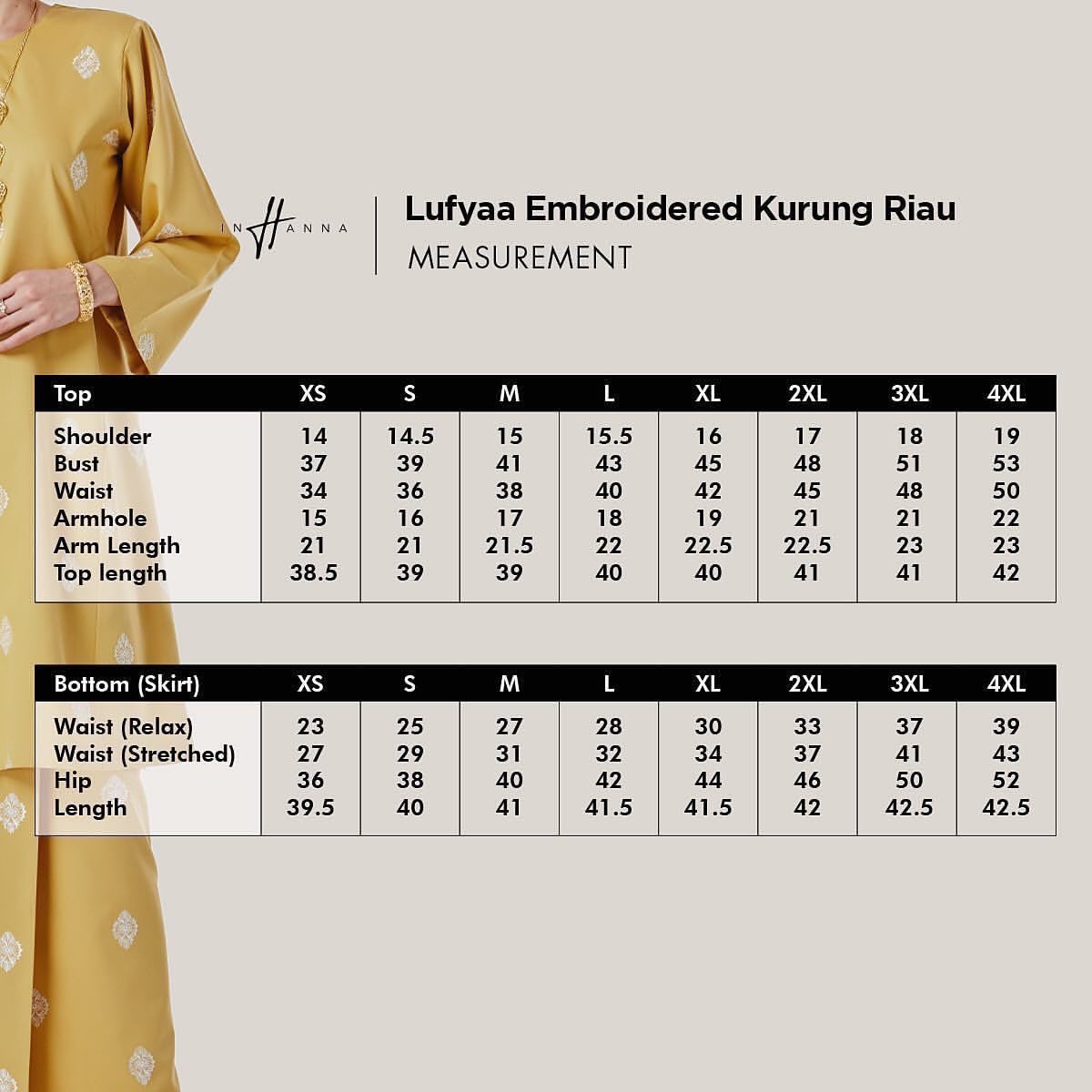 InhannaShop's tweet photo. Measurements ✨✨ https://t.co/CyEM9rbMoC