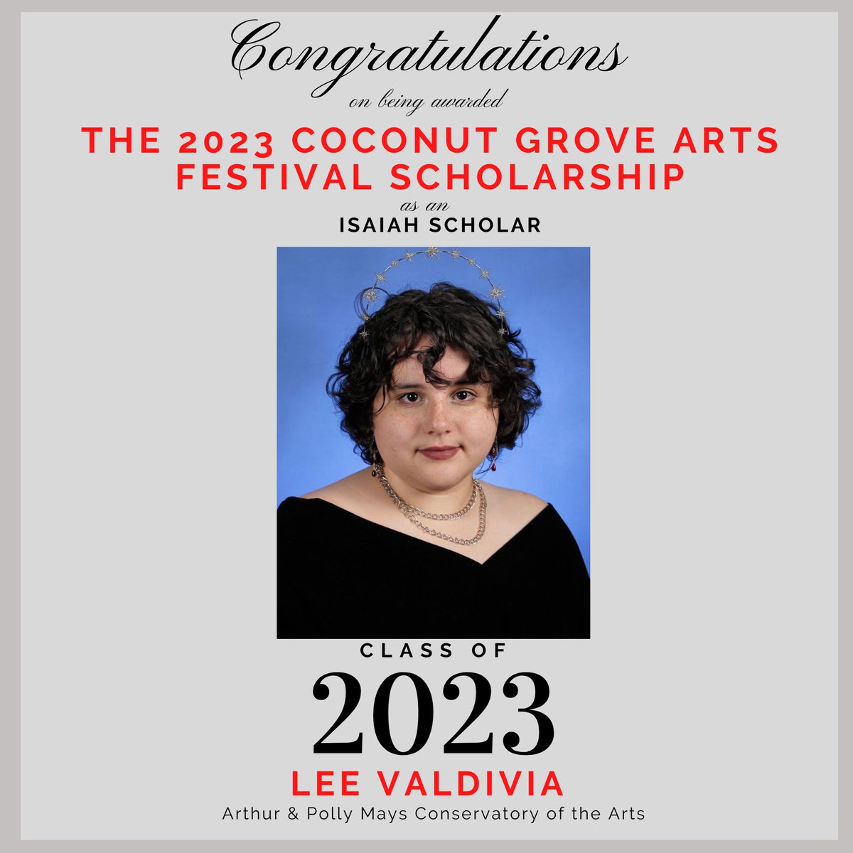 Congratulations to the class of 2023 on your Scholarships! @cap_mdcps @luisasantosd9 @mdcpssouth @coconutgroveartsfestival @fund4arted #isaiahscholar #Scholarship #collegebound #seniors #classof2023 #senior2023 #collegeacceptancesandscholarships