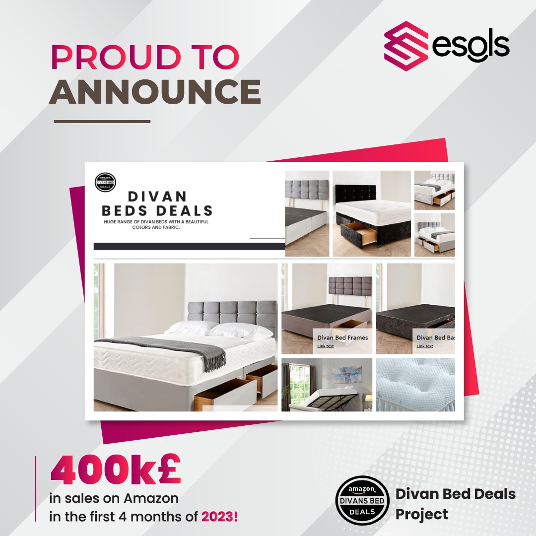 ESOLS_Official's tweet photo. ๐๐
Hard work pays off!
We are thrilled to share some exciting news with all of you. ๐ฃ Our Divan Deals Project has reached a remarkable milestone, achieving a staggering ยฃ400k in sales just from Amazon! ๐ฐ๐ผ
Thanks All ESOLS Team.
#success #achievement #amazon #amazonservices https://t.co/hEqGNU4aZw