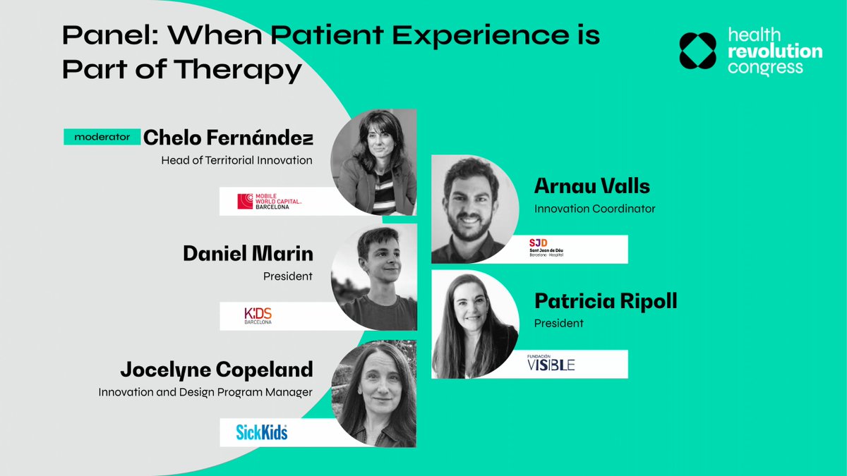 Health Revolution Congress (@hrc_barcelona) on Twitter photo Don’t miss out on the panel “When Patient Experience is Part of Therapy“ at the #HealthRevolutionCongress next week! Discover how hospitals act as a catalyst in the application of advances in #digitalhealth. Secure your spot and be part of the revolution 👉healthrevolutioncongress.com/2023/05/12/inv… Don’t miss out on the panel “When Patient Experience is Part of Therapy“ at the #HealthRevolutionCongress next week! Discover how hospitals act as a catalyst in the application of advances in #digitalhealth. Secure your spot and be part of the revolution 👉healthrevolutioncongress.com/2023/05/12/inv…