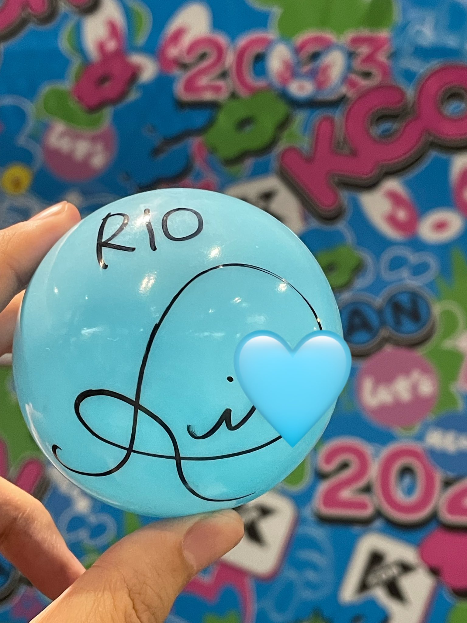 NiziU RIO リオ サインボール FACE TO FACE この2日間めちゃめちゃ幸せ