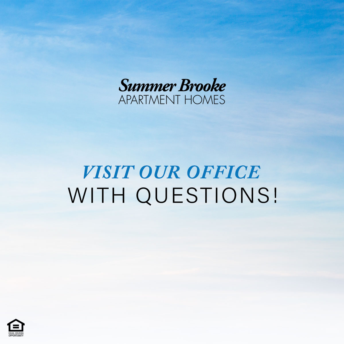 Questions about #SummerBrooke? Stop by 425 Opelika Road in #AuburnAL Monday through Friday between 8 a.m. and 5 p.m. 👋

📱 You can also give us a call at 334-821-5880. #Apartments