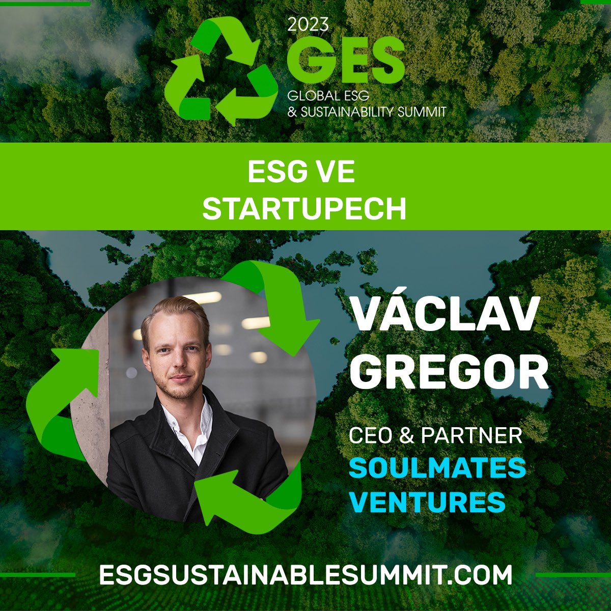 As proud partners, we are thrilled to announce that you will meet our Soulmates colleagues during the Global ESG &amp; Sustainability Summit in Prague. ♻️

Soulmates will be seen covering the two programmes in the section dedicated to Sustainable Investment. 🌱📈

#GESPrague2023 #ESG