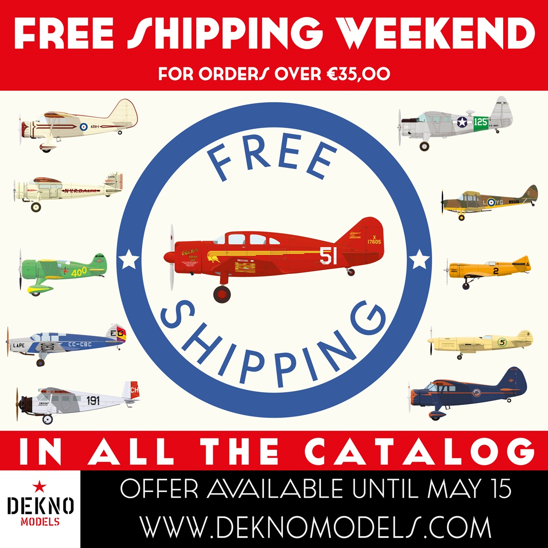 FREE SHIPPING WEEKEND AT DEKNO models! - mailchi.mp/659f9f1a258d/f… -  #scaalemodelaircraft #modelaircraft #resinkit #resinmodel  #maquettes #172modelkits  #148modelkits #maquetteavion #avionsanciens #modellbau #modelisme #modeling #modelife 
#airRacing #deknomodels #arcticdecals