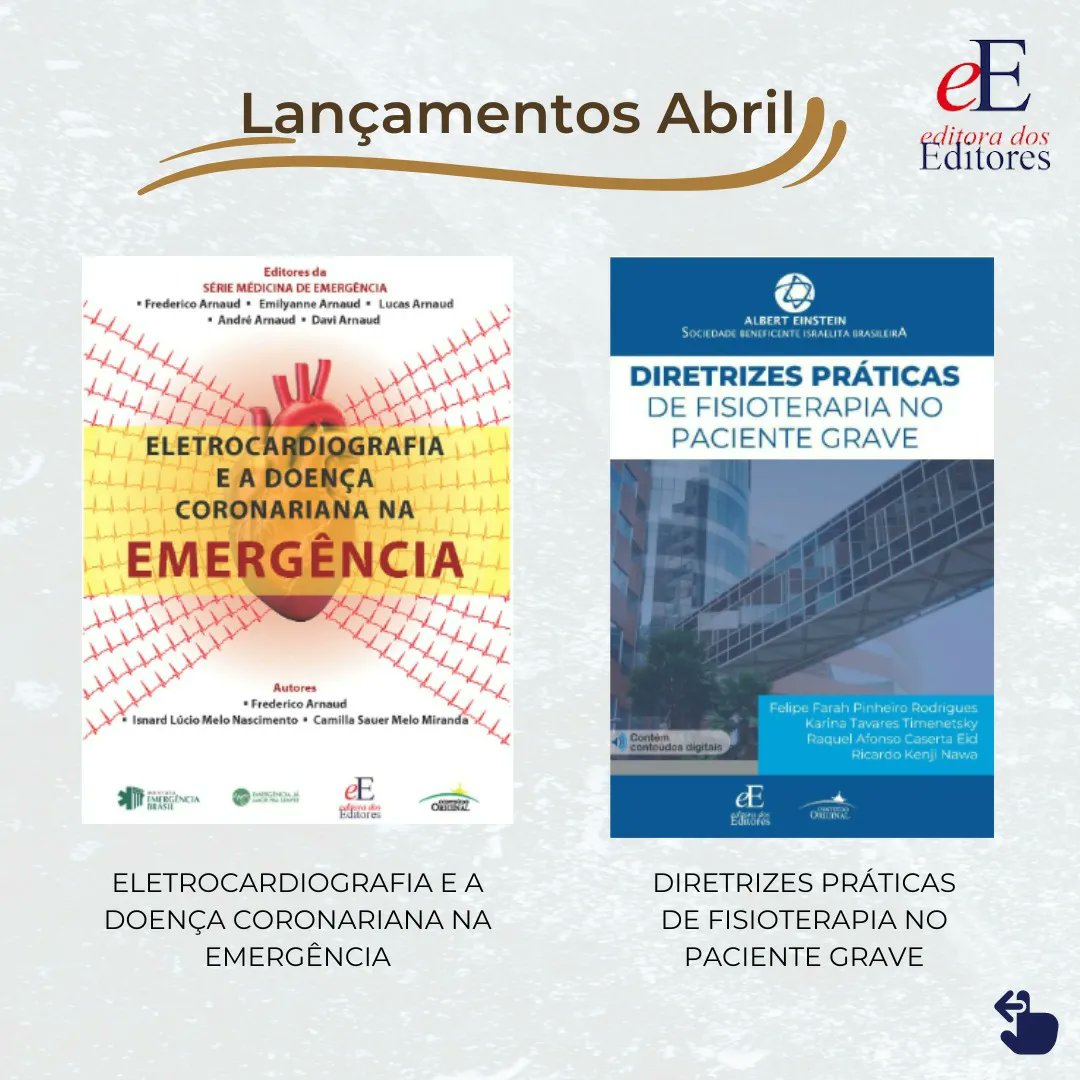 editoraeditores's tweet photo. 📌 Acompanhe agora nossos últimos lançamentos desse ano.
.
.
.
.
.
.
#psicologia #nutricao #fisioterapia #medicina #cirurgia #cbc #enfermagem #biologia #editoradoseditoresoficial #healthcare https://t.co/LXBw5iXkjK