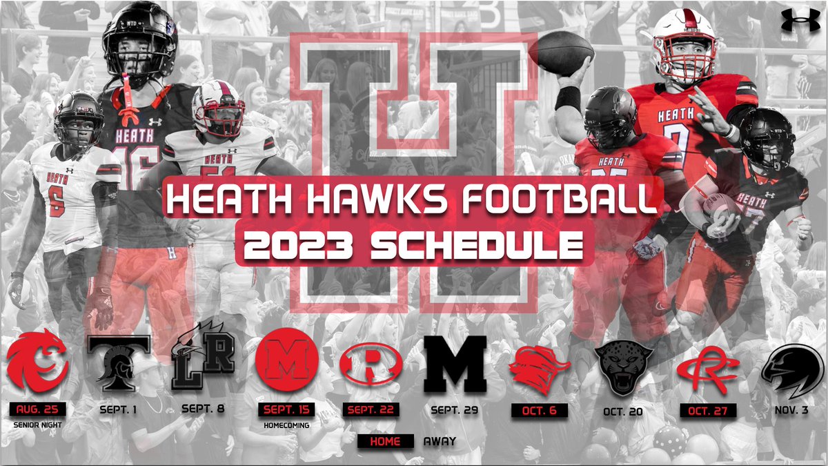 Heath Hawks Football 2023 Schedule

#WTD #TXHSFB