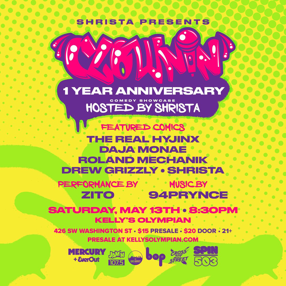 Get your tickets now!

linktr.ee/clowninpdx?fbc…