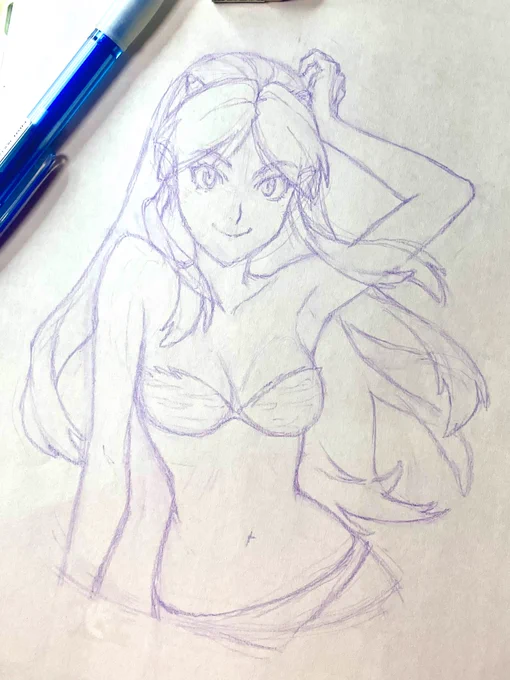 ほぼ描いたことなくても脳内の記憶だけでスラスラと形が出来てしまうキャラをデザインした高橋留美子先生、やはりすごい…!(虎柄の感じだけわかんなかった)