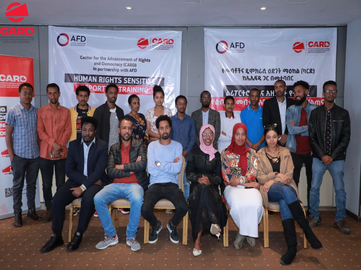 CARDEthiopia's tweet photo. #CARDEthiopia in partnership with @AFD_en provided a third round of training on human rights sensitive reporting to journalists and reporters in #Ethiopia. Journalists from diverse newsrooms benefitted from these sessions. https://t.co/h3sL6PRNDA
