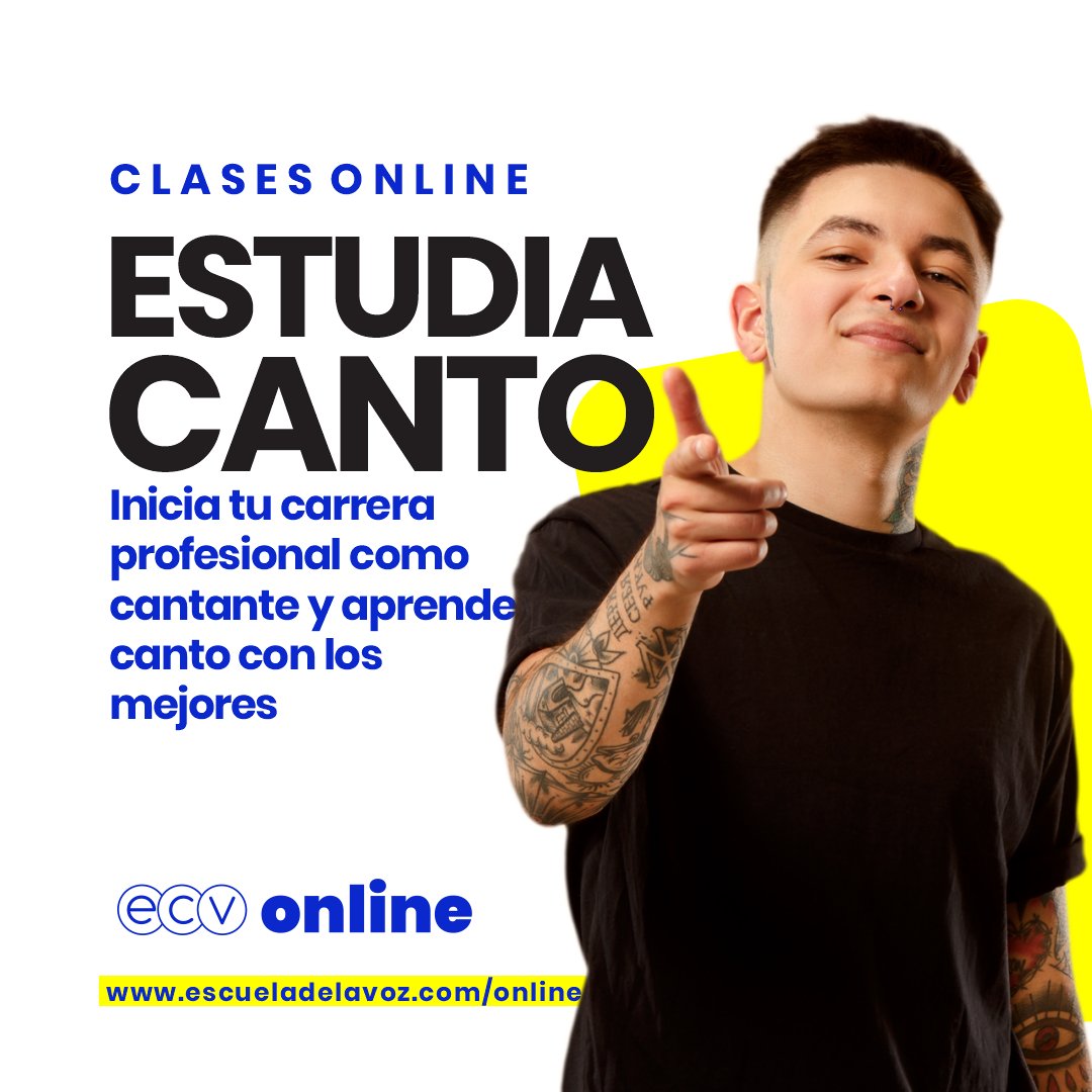 CLASES DE CANTO ONLINE

ECV  Online es nuestro programa de estudios profesional en línea. Deriva de  nuestro PENSUM LIVE con más de 19 años de experiencia formando cantantes  integrales.

Estudia con los mejores y lleva tu talento a otro nivel.

Visita escueladelavoz.com/online
