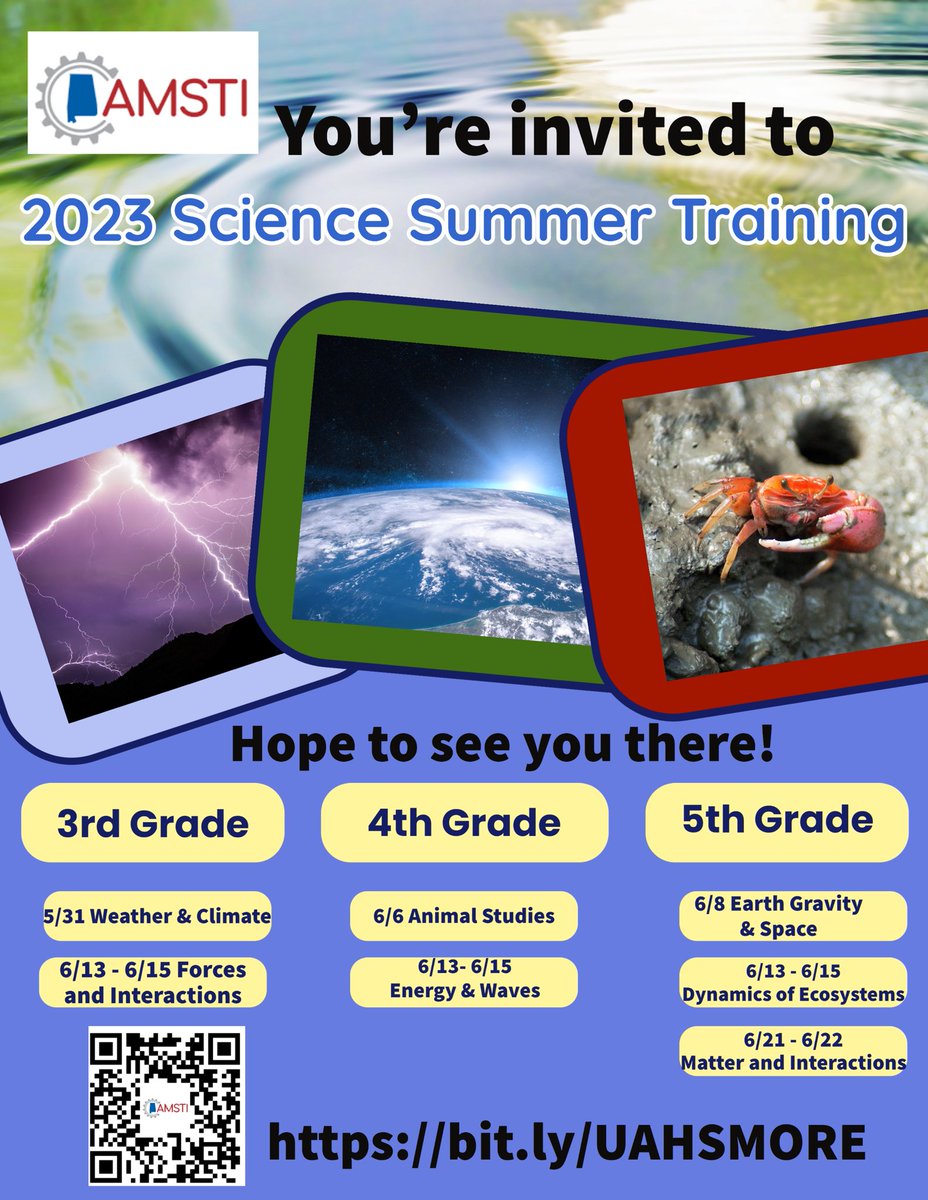 ☀️Summer Science Join us 3-5 teachers <a href="/AMSTI4all/">AMSTI</a>