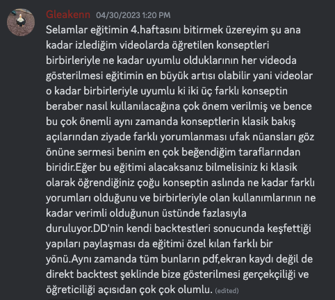 ddfinanceEDU's tweet photo. DD Finance EDU için yapmış olduğumuz son alımdan bazı geri bildirimler.

Bu hafta sonu alımları tekrar açacağız. Bugüne kadar başta iade garantisi olmak üzere, kendini geliştirmek isteyen insanlara birçok fırsat sunduk. Yaptığımız her işi şeffaf şekilde yaptık.

+ https://t.co/G9aG93T3Z5