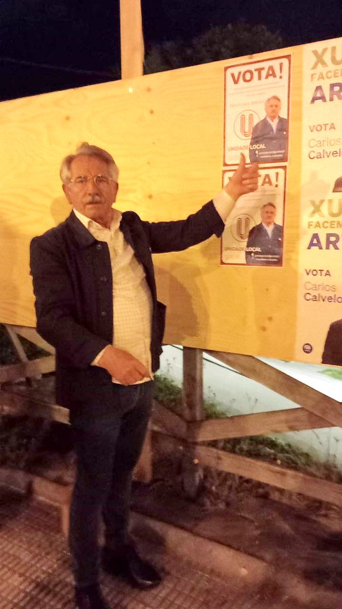 UnidadeLocalArt's tweet photo. Pese á friaxe, en pleno maio... percorremos #Arteixo para cumprir cun dos rituais de tódalas eleccións, iso si, a Xuntal Electoral reserva o 4% de cada taboleiro para que as formacións sen representación poñan a súa propaganda. Chámanlle #democracia 
Calculamos a ollo... iso si https://t.co/JMpDZWn8Pl