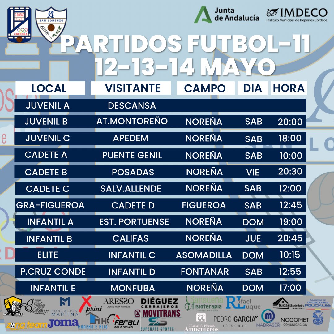 don_bosco_cf's tweet photo. Aquí están los partidos de esta semana! 
Vamos blanquiazules 💪🏻💙🤍
#DBCF
#SanLorenzo https://t.co/ktdJaJmmvN