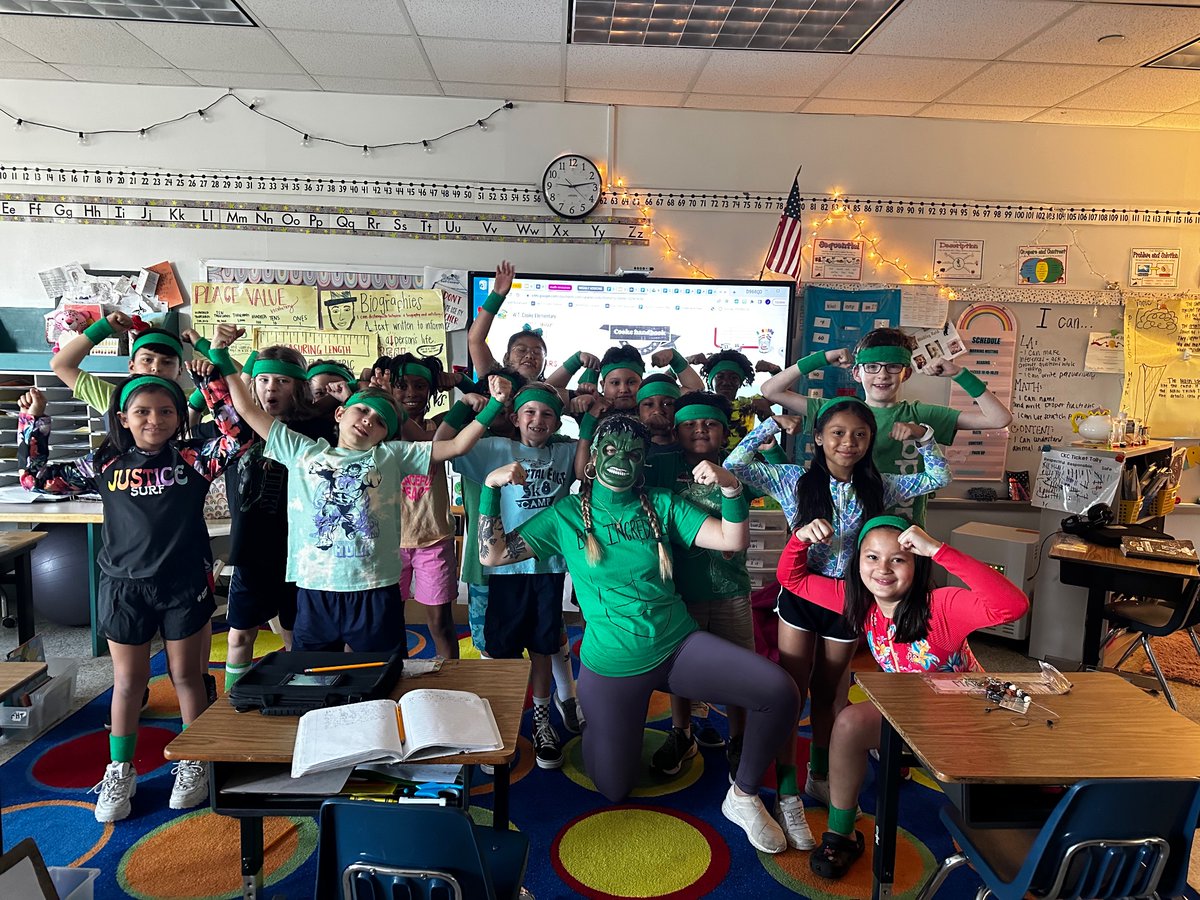 BE INCREDIBLE 
Field day ready. Hulk smash 👊🏼