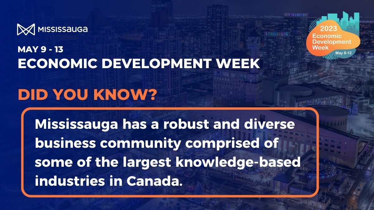 MississaugaEDD's tweet image. #EcoDevWeek! #DidYouKnow: We are Canada’s largest aerospace sector, 2nd largest life sciences sector by employment, and we are part of the 2nd largest ICT cluster in NA! bit.ly/3O9Nb69