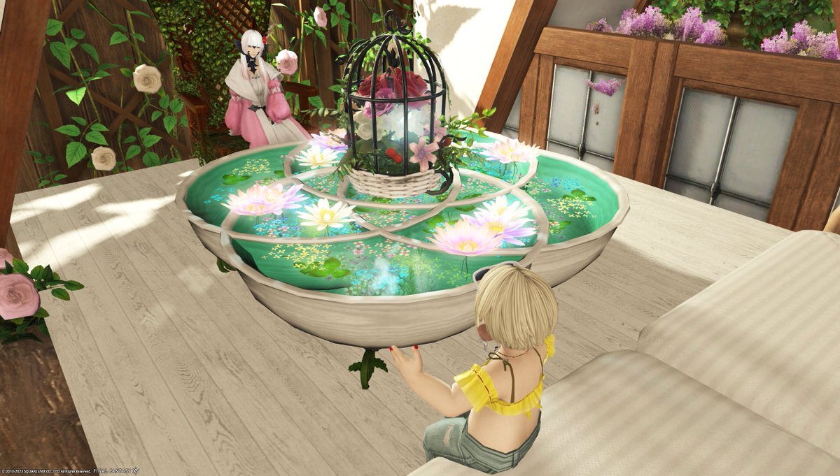 NatuoNatunoFF14's tweet photo. テディさん(@ff14_teddy)にお花占いをしていただきました～！凄くすてきな空間と優しいお言葉に癒されてきました！待ち時間中にネコチャン占いもしていただいたりお花をプレゼントしていただいたりしてとってもたのしかったです～！

#FlowerRolL
ManaDC/Chocobo/エンピレアム 15区 46番地 https://t.co/4WgUWUgZO0