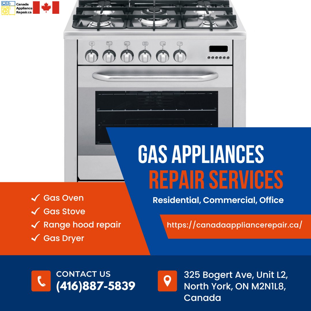 Gas Appliance Repair Toronto:
Is your gas appliance in need of repair? Don't wait until it's too late! Our team of experienced technicians at Canada Appliance Repair Toronto can help you get your gas appliances back up and running in no time.
