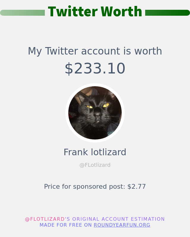 FLotlizard tweet picture
