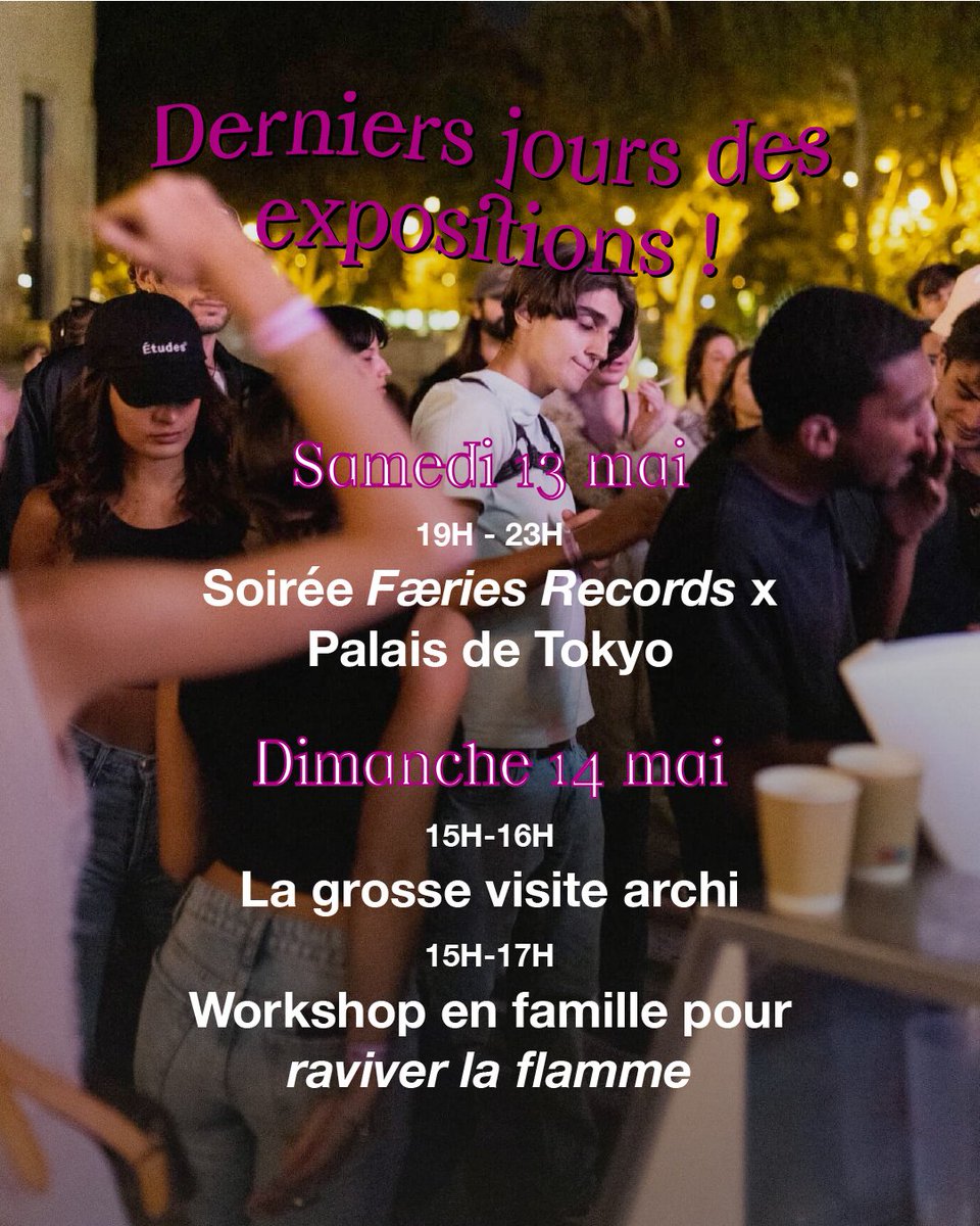 Derniers jours pour découvrir les expositions EXPOSÉ·ES et Miriam Cahn au Palais de Tokyo ✨

Tout le programme du week-end : palaisdetokyo.com/agenda-palais-…