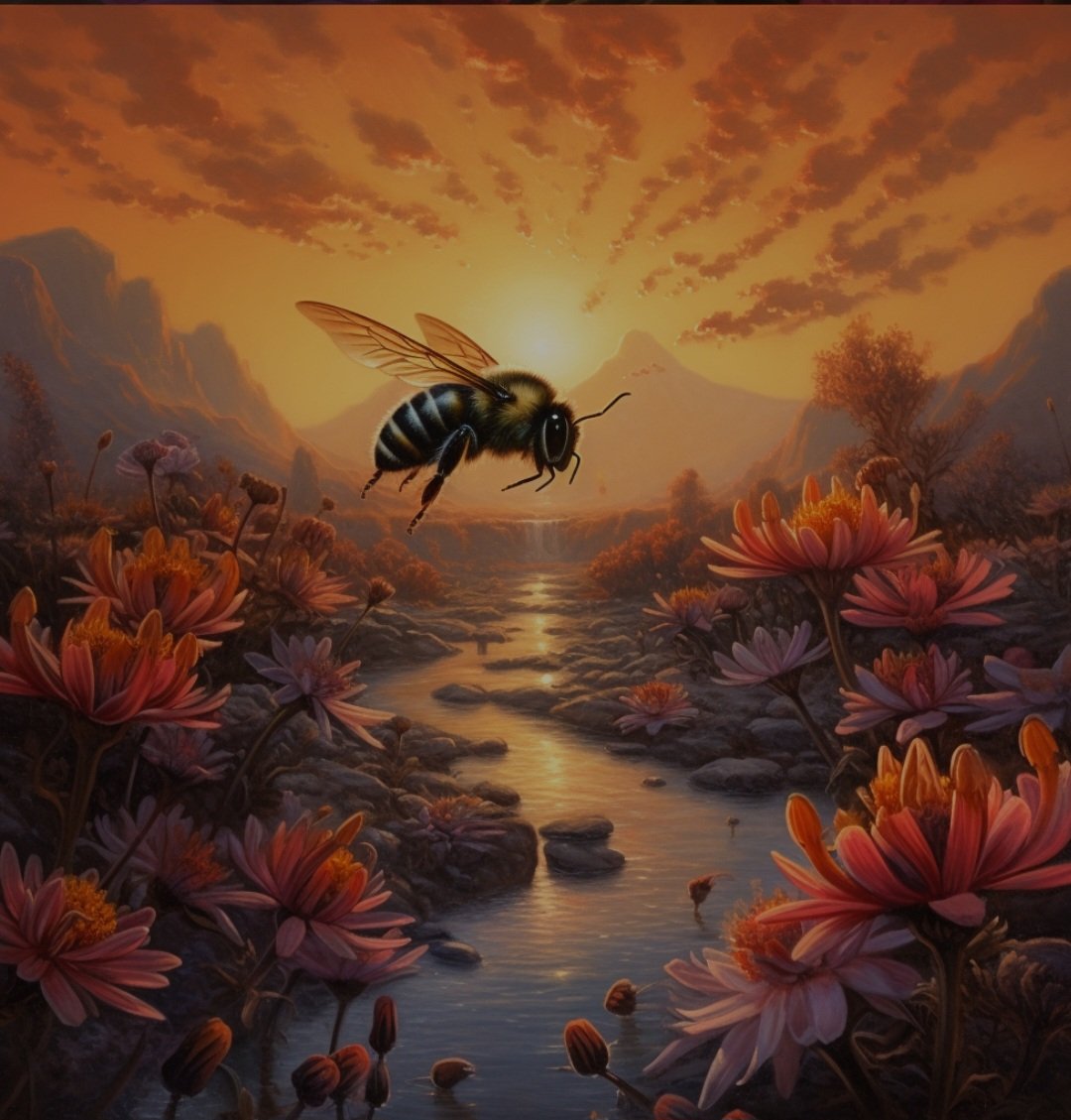 Vilma_art's tweet photo. Gathering the nectar of kindness https://t.co/ZGVxlozH9y