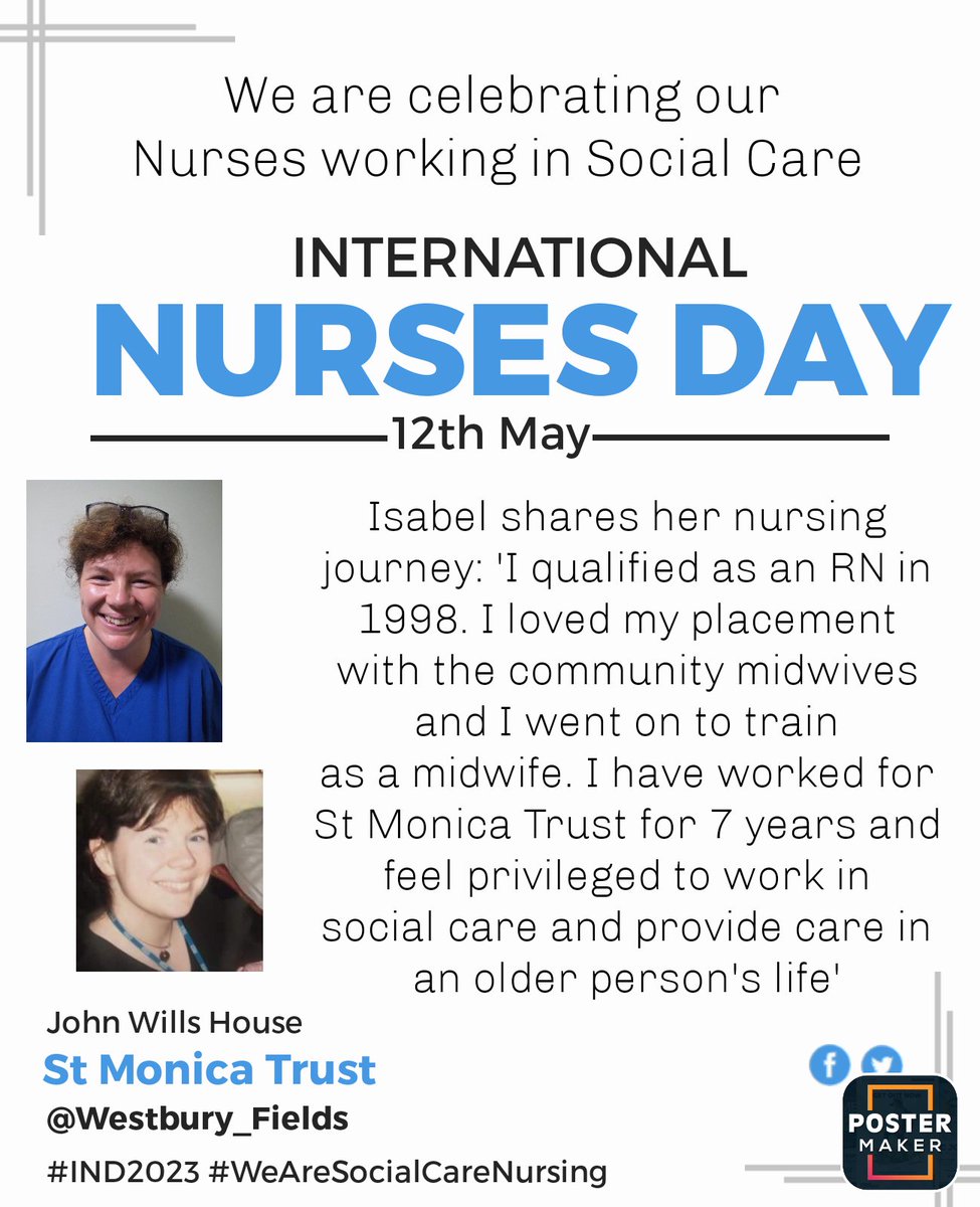 Westbury_Fields's tweet photo. 💚 Iɴᴛᴇʀɴᴀᴛɪᴏɴᴀʟ Nᴜʀsᴇs Dᴀʏ 💚Happy #IND2023! John Wills House is celebrating with Cake 🎂🧁🍰 We are celebrating Social Care Nurses by sharing photos &amp; stories of some of our RN's. Thank you to Isabel, @squary0803 &amp; @PimmEmily for sharing!
#WeAreSocialCareNursing https://t.co/DXk7M9yQqp