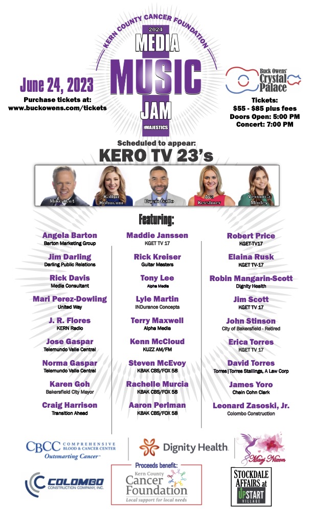 SAVE THE DATE! Get ready for lots of singing and dancing from several of us here at <a href="/23ABCNews/">23ABC News</a> at the Media Music Jam on June 24! 🎤🎼🎸💃 See you there at the Buck Owens' Crystal Palace!