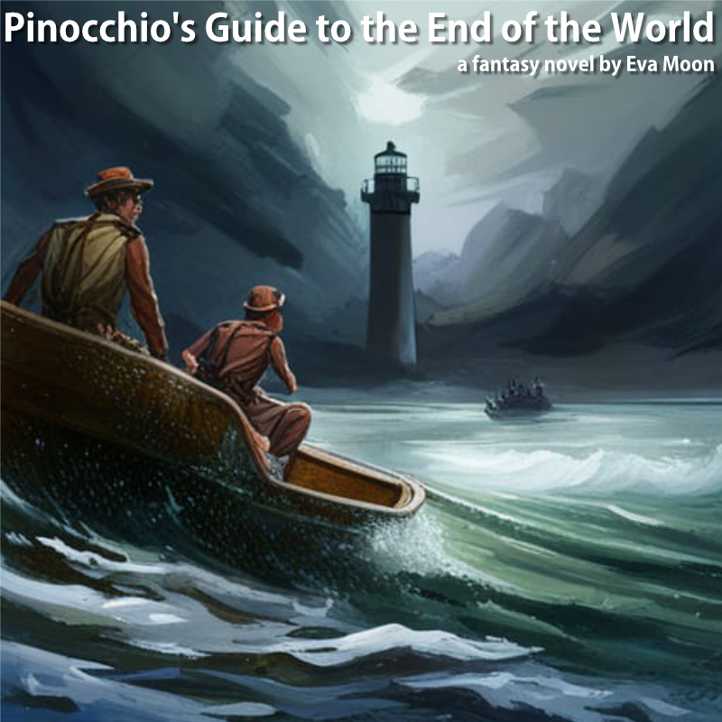 evamoon's tweet photo. A.I. illustrates scenes from "Pinocchio's Guide to the End of the World” - “A gunshot struck the hull" Intrigued? Find the book here: https://t.co/duutCr2gdF
#AmReading #BookLovers #Bibiophile #Fiction #aiart https://t.co/0j43R4cMl7